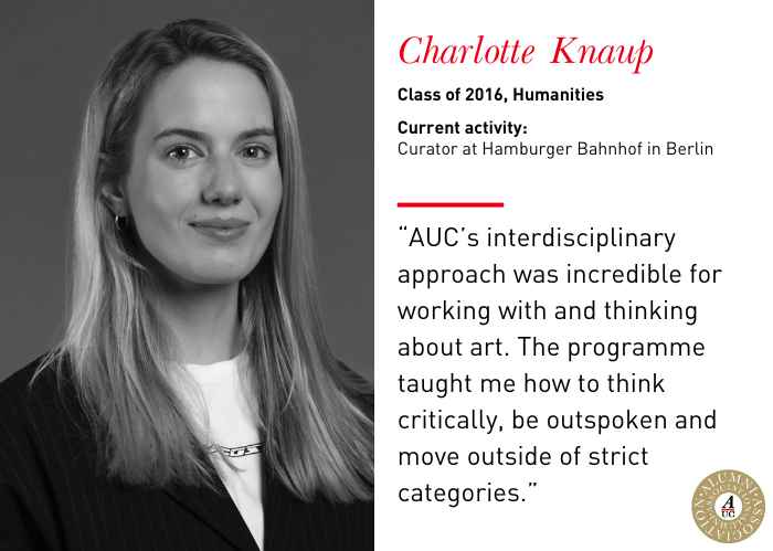 Charlotte Knaup portrait with alumni profile